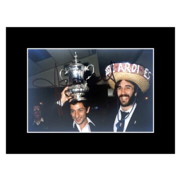 Signed Osvaldo Ardiles Photo Display - 8x6 FA Cup Winner 1981