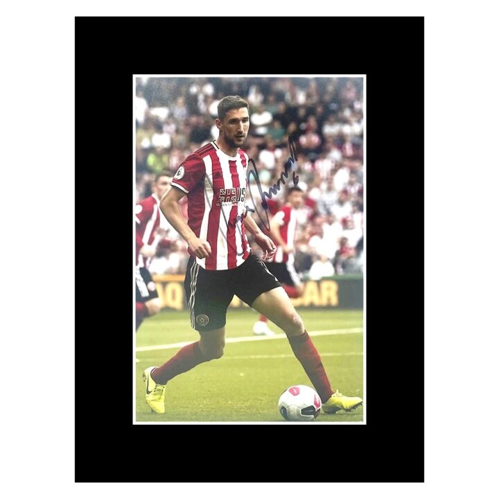 Signed Chris Basham Photo Display - 8x6 Sheffield United Icon