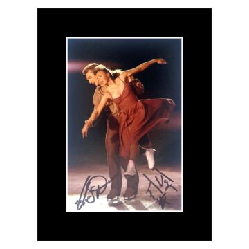Signed Jayne Torvill & Christopher Dean Photo Display - 8x6 Olympic Gold Medal Winners