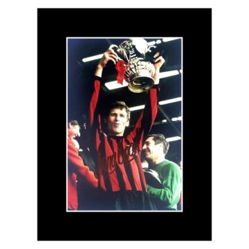 Signed Tony Book Photo Display - 8x6 Man City FA Cup Winner 1969