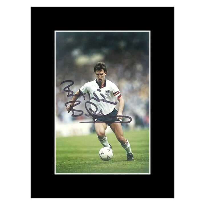 Signed Bryan Robson Photo Display - 8x6 England Captain