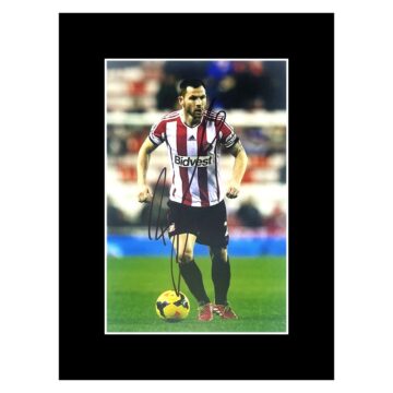 Signed Phil Bardsley Photo Display - 8x6 Sunderland Icon Autograph