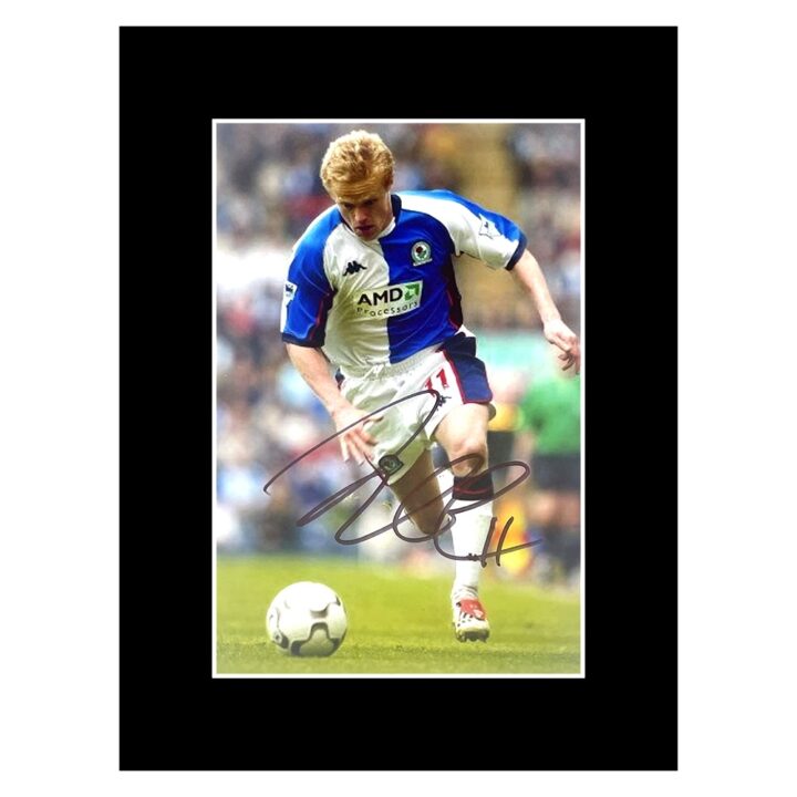 Signed Damien Duff Photo Display - 8x6 Blackburn Rovers Icon