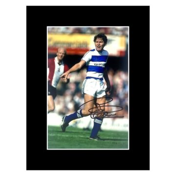 Signed Clive Allen Photo Display - 8x6 QPR Icon Autograph