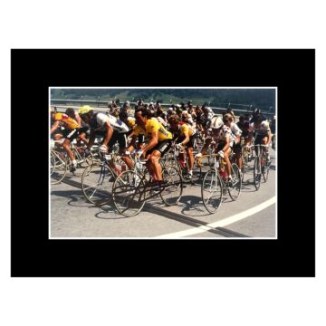 Signed Bernard Hinault Photo Display - 8x6 Tour De France Champion