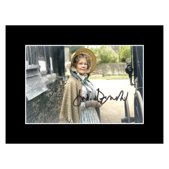 Signed Judi Dench Photo Display - 8x6 Cranford Icon Autograph