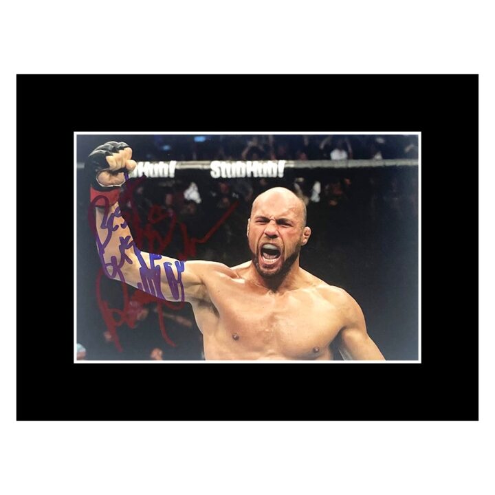 Signed Randy Couture Photo Display - 8x6 UFC Genuine Autograph