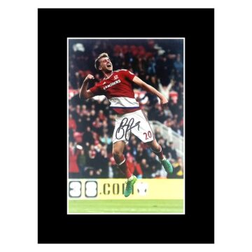 Signed Patrick Bamford Photo Display - 8x6 Middlesbrough Icon