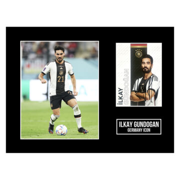 Signed Ilkay Gundogan Photo Display - 16x12 Germany Icon