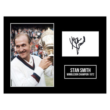 Signed Stan Smith Photo Display 16x12 - Wimbledon Champion 1972