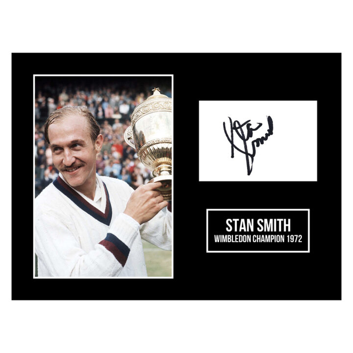 Signed Stan Smith Photo Display 16x12 - Wimbledon Champion 1972