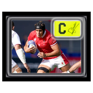 Signed Dafydd Jenkins Armband Framed Dome - Wales Rugby Captain