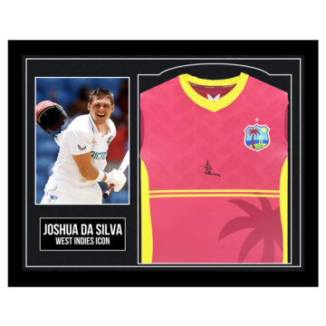 Framed Joshua Da Silva Signed Shirt - West Indies Icon
