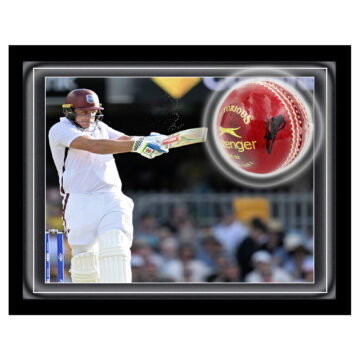 Signed Joshua Da Silva Ball Framed Dome - West Indies Cricket Autograph