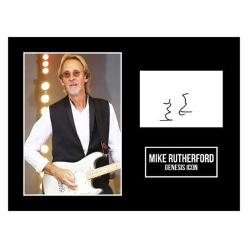 Signed Mike Rutherford Photo Display 16x12 - Genesis Icon Autograph