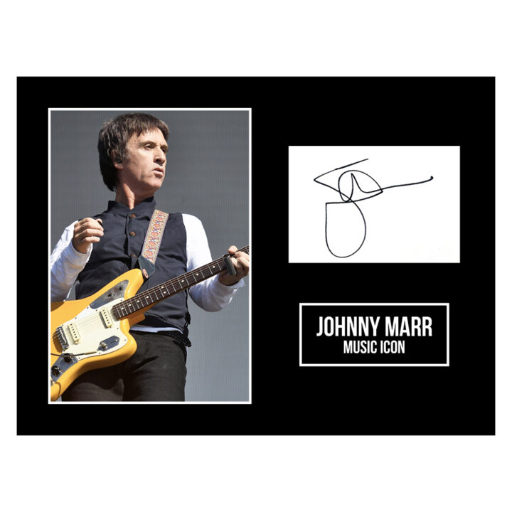 Signed Johnny Marr Photo Display 16x12 - Music Icon Autograph