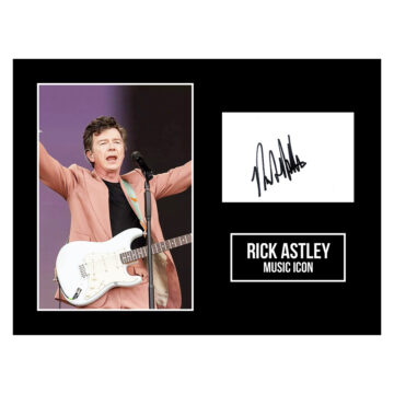Signed Rick Astley Photo Display 16x12 - Music Icon Autograph