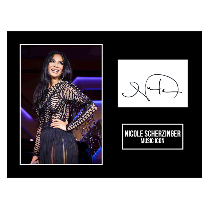 Signed Nicole Scherzinger Photo Display 16x12 - Music Icon Autograph