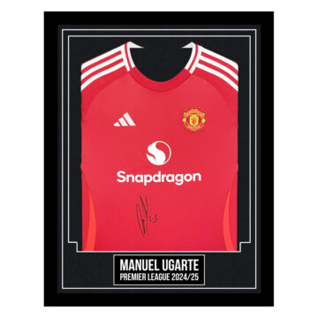 Manuel Ugarte Signed Framed Shirt - Premier League 2024/25