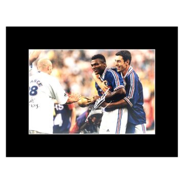Signed Marcel Desailly Photo Display 16x12 - World Cup Winner 1998
