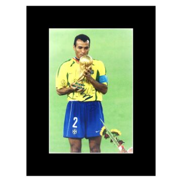 Signed Cafu Photo Display 16x12 - World Cup Winner 2002