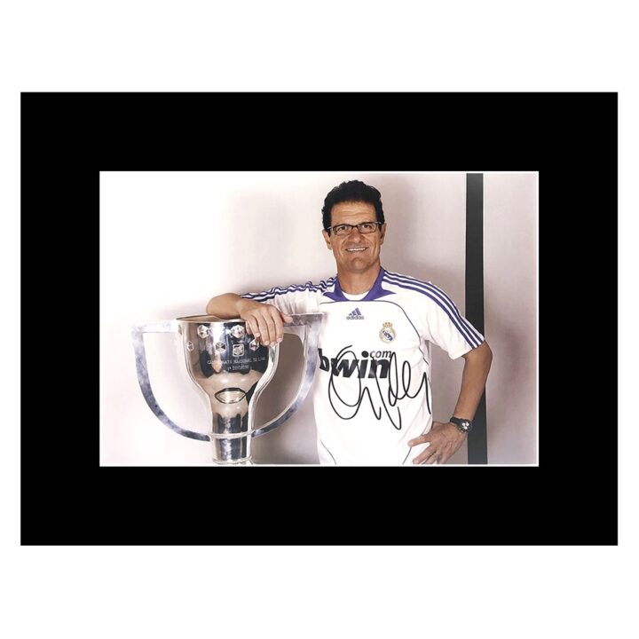 Signed Fabio Capello Photo Display 16x12 - La Liga Champion 2006/07