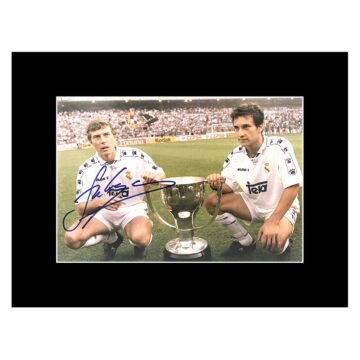 Signed Emilio Butragueno Photo Display 16x12 - La Liga Winner 1995