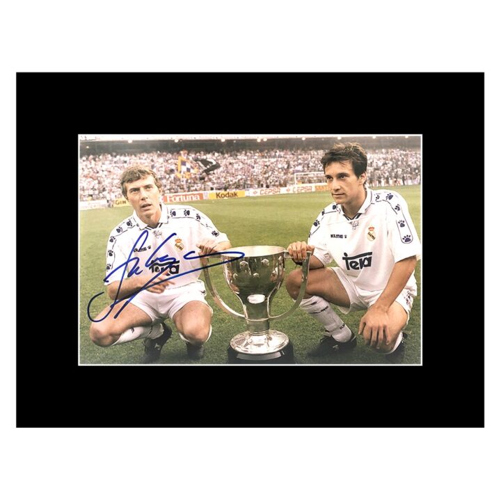 Signed Emilio Butragueno Photo Display 16x12 - La Liga Winner 1995