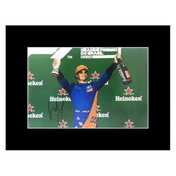 Signed Carlos Sainz Photo Display 16x12 - Formula 1 Icon Autograph