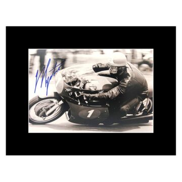 Giacomo Agostini Signed Photo Display 16x12 - MotoGP World Champion