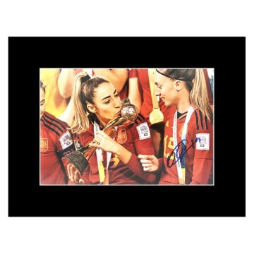 Signed Olga Carmona Photo Display 16x12 - Women's World Cup Winner 2023