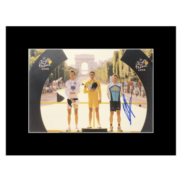 Signed Alberto Contador Photo Display 16x12 - Tour De France Winner 2009