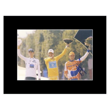 Signed Alberto Contador Photo Display 16x12 - Tour De France Icon