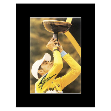 Signed Alberto Contador Photo Display 16x12 - 2009 Tour De France Champion