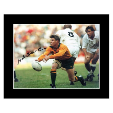 Signed Nick Farr-Jones Photo Display 12x10 Australia Wallabies Icon