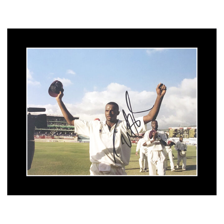 Signed Courtney Walsh Photo Display 12x10 - West Indies Cricket Icon