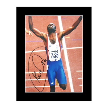 Signed Kriss Akabusi Photo Display 12×10 – Olympic Icon Autograph
