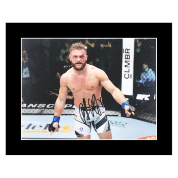 Signed Rafael Fiziev Photo Display 12×10 – UFC Icon Autograph