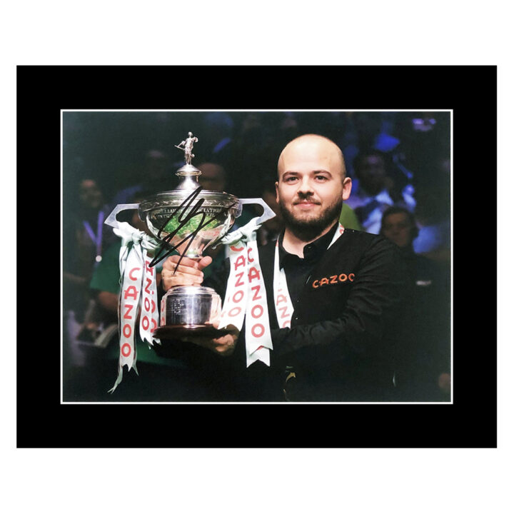 Signed Luca Brecel Photo Display 12x10 – World Snooker Championship Winner 2023