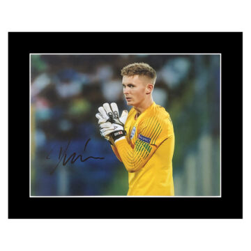Signed Dean Henderson Photo Display 12x10 - England Icon