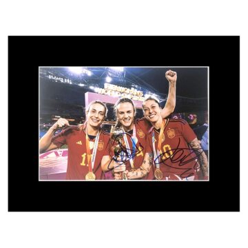 Signed Irene Paredes & Jenni Hermoso Photo Display 16x12 - World Champions 2023