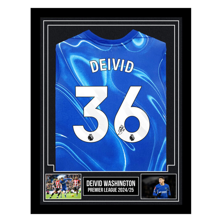 Signed Deivid Washington Framed Shirt - Premier League 2024/25