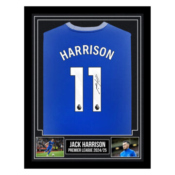 Signed Jack Harrison Framed Shirt - Premier League 2024/25