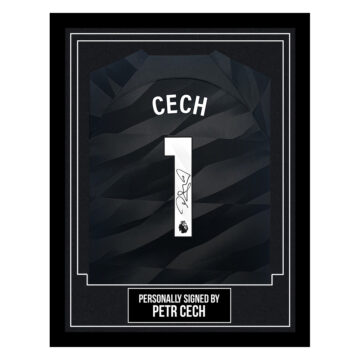 Framed Petr Cech Signed Shirt - Chelsea FC Autograph