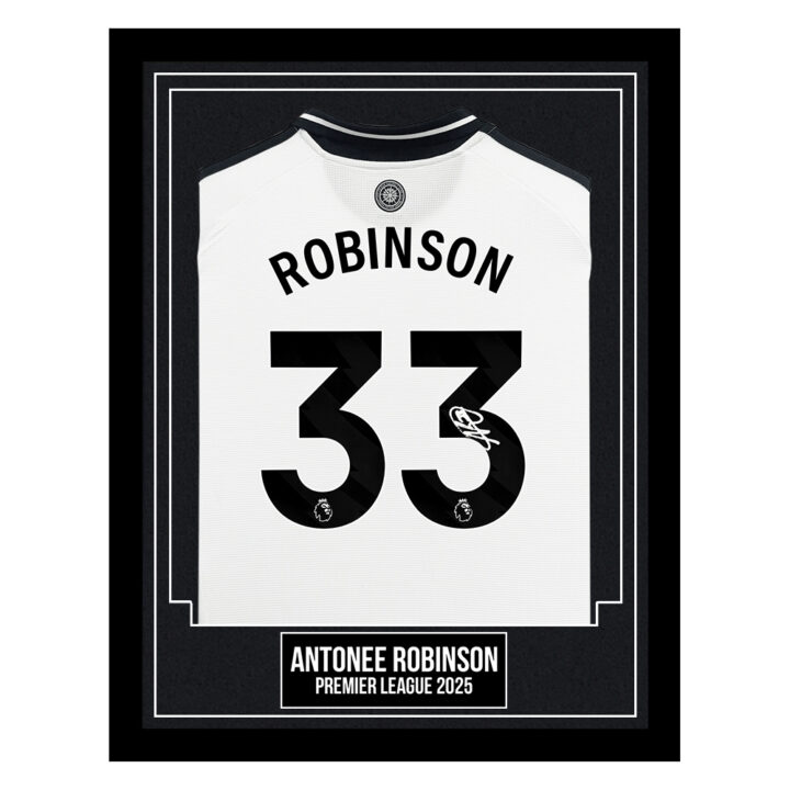 Antonee Robinson Signed Framed Shirt - Premier League 2025