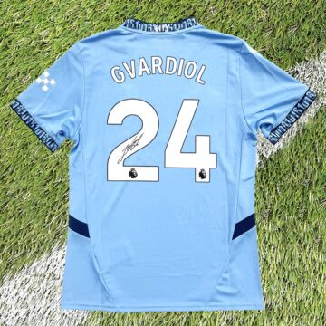 Signed Josko Gvardiol Shirt - Premier League 2025
