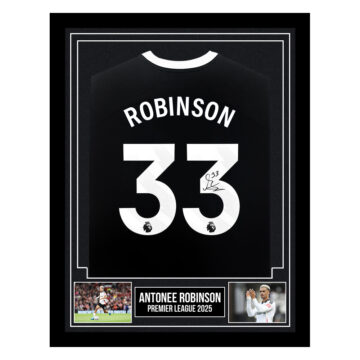 Signed Antonee Robinson Framed Shirt - Premier League 2025