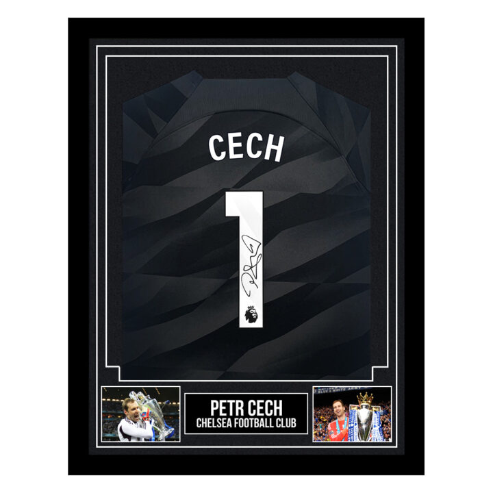 Signed Petr Cech Framed Shirt - Chelsea Football Club