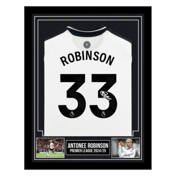 Signed Antonee Robinson Framed Shirt - Premier League 2024/25
