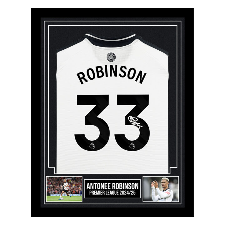 Signed Antonee Robinson Framed Shirt - Premier League 2024/25